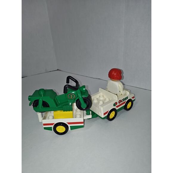 Vintage Rare 1994 LEGO Duplo 2621 Octan Motor Cross Transporter Building Toys - Picture 5 of 8
